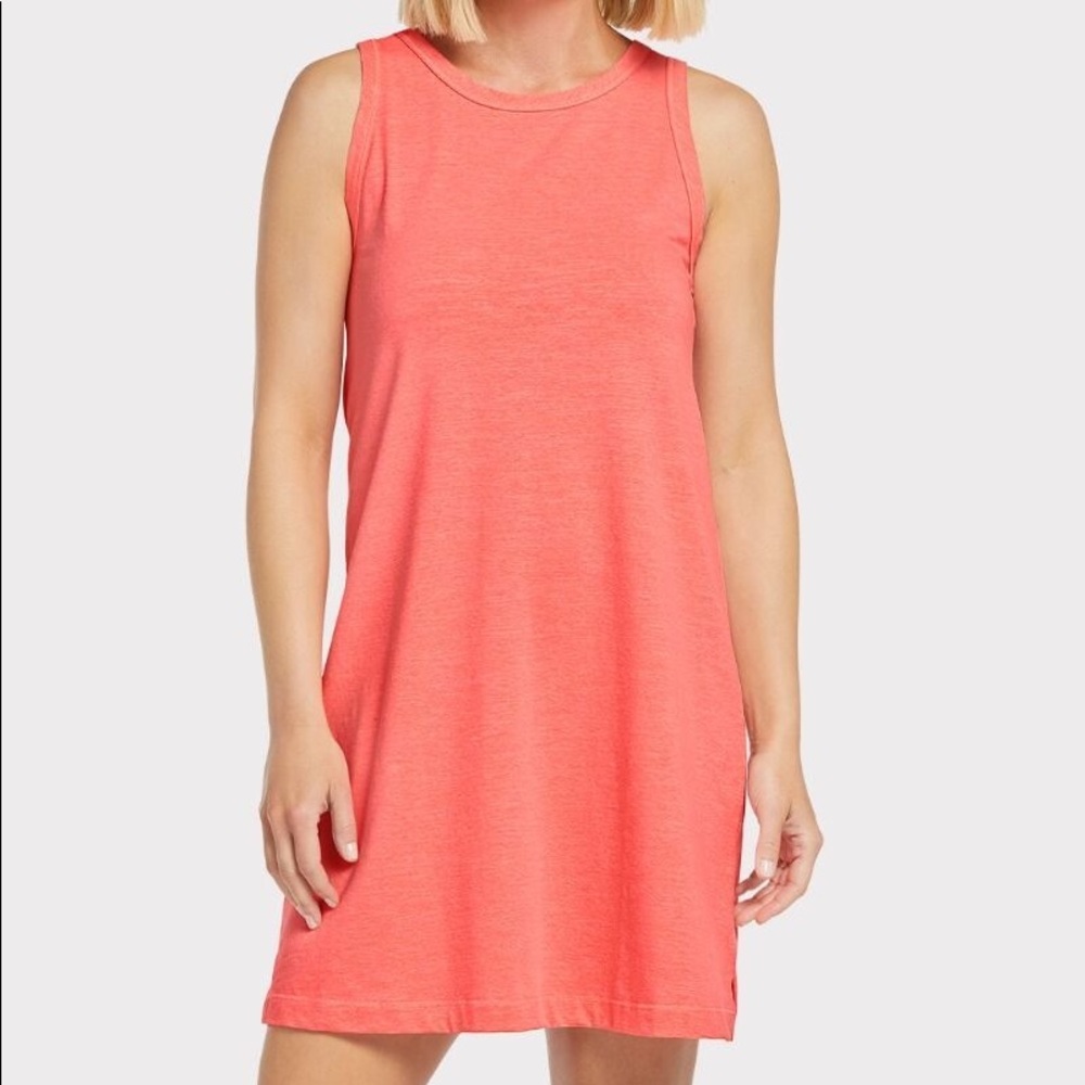 Evereve Coral Sleeveless Dress